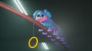 PJ Pug-a-Pillar seen walking on the Monkey Bars in Statues.