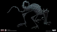 Concept art of CatNap's demonic form. Note the extra details along the tail.