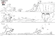 Concept Art of Doey’s chase mechanics.