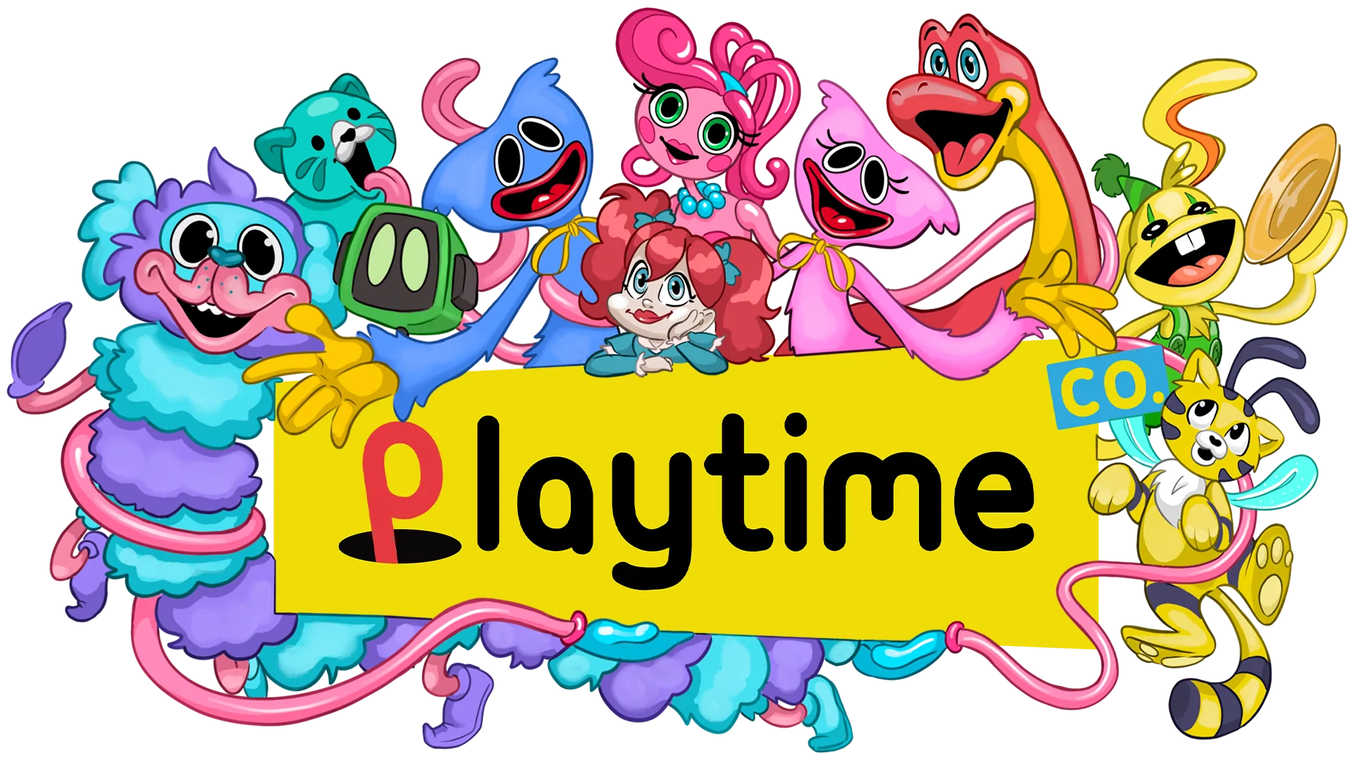 Где показано из poppy playtime. Поппи Плейтайм. Гусеница Поппи Плейтайм. Плакаты из игры Poppy Playtime. Poppy Playtime 2 персонажи.