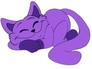 A unused artwork of CatNap snoozing.