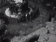 CatNap throws an employee into the stairs of the Counselor's Office.