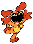 A mural of DogDay found on his Playcare sign.