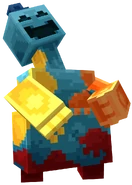 Doey laughing in his idle animation.