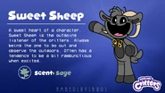 Sweet Sheep character description by Amberluvsbugs.