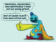 The hat stays on. Even if everything else falls apart.