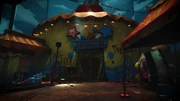 Playhouse entrance area