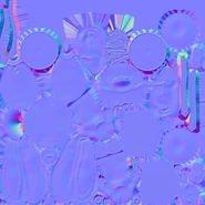 A texture of Bunzo Bunny model. The file name is: Cymbal bunny low cymbal bunny Normal.uasset.