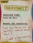 The resubmission of Kick-me-Paul.