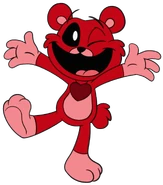 A unused artwork of Bobby BearHug doing a cute pose.