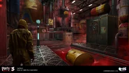 Concept art of the Gas Production Zone.