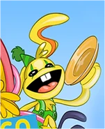 Ditto, but zoomed into Bunzo's face.