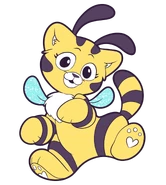 A mural of Cat-Bee only seen in the files.