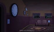 Background art by Amber Ogden of the inside of DogDay's house.