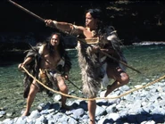 A group of Māori hunting for Moas.