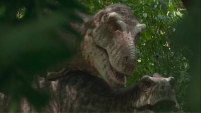 T. rexes copulating