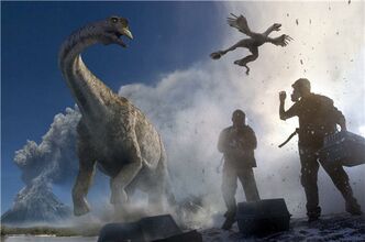 Titanosaurus and Microraptor