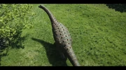 Saltasaurus eating plants