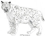 Smilodon populator by Jagroar