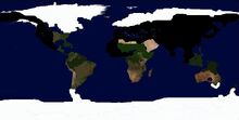 Distribución de Homotherium (en negro)