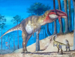 Giganotosaurus by Juana Yañez