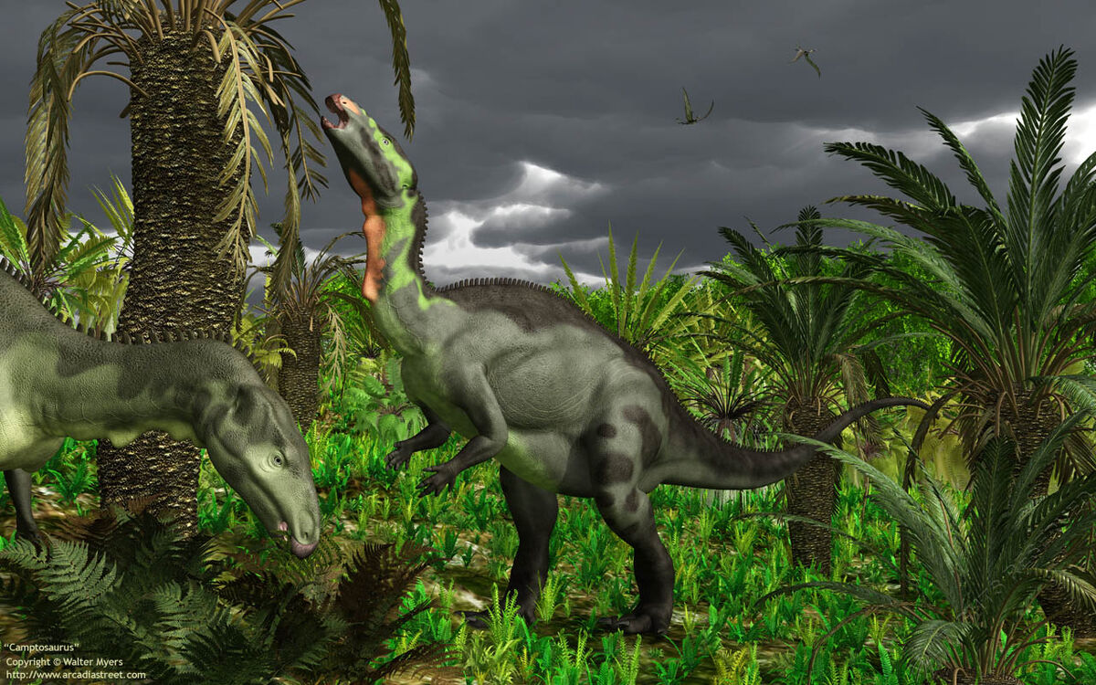 Мезозойская Эра Юрский период динозавры