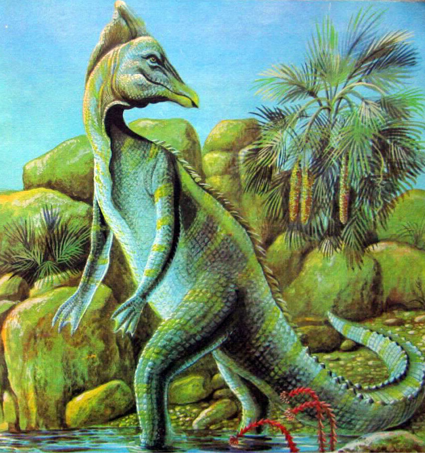 Динозавры это ящеры. Ящер водолаз зауролоф.