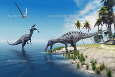 Depositphotos 29657901-Schomimus-dinosaurs