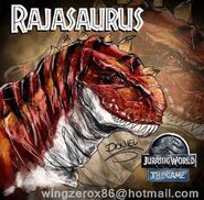 Рисунок раджазавра (Jurassic World: The Game)