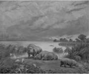 Ecological-panorama-with-flora-and-fauna-of-the-Dome-foreheads-epoch-by-VA