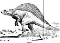 Одна из самых первых реконструкций спинозавра.