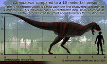 Carnotaurus-size