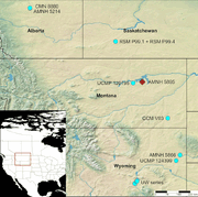 Ankylosaurus map