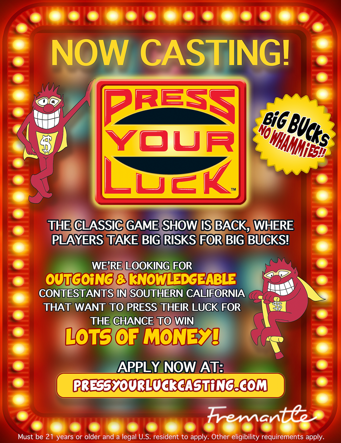 whammy press your luck game