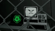 Z-779 angrily talking after the player attempts to go in its enclosure.