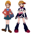 Nagisa and Cure Black in Futari wa Pretty Cure.