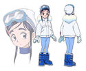 Honoka in winterwear in Futari wa Pretty Cure Max Heart 2: Yukizora no Tomodachi.