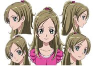 Kanade's head in different angles.