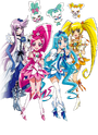 The Cures' profile in Pretty Cure All Stars New Stage 3: Eien no Tomodachi