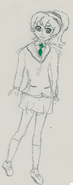 Ai wearing the schooluniform