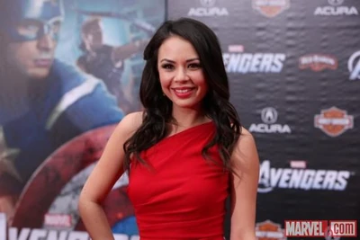 À la premiere mondiale de Avengers (11 avril 2012)