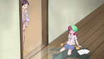 Nozomi slipped in the hallway