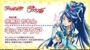 Cartel de Cure Aqua en Pretty Cure All Stars DX3