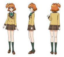 Inori's school uniform profile from TV Asahi's website