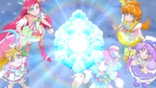 The Snow Heart Kuru Ring floats above the Cures