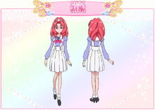 Towa in her school uniform's profile from Toei's website