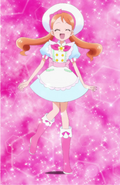 Ichika con uniforme de la Pastelería Kira☆Kira