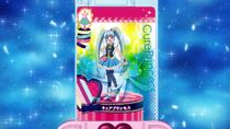 Two PreCards overlap to create Cure Princess' outfit