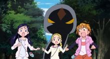 Honoka, Hikari and Nagisa run away from the Enemy