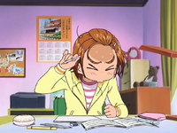 FwPCSS12 - Saki trying to do her homework